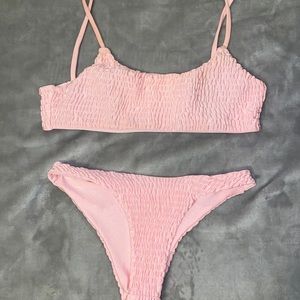 Pink bikini set